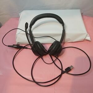 Logitech Headphones Phone Answering USB for Computer 6ft Cord